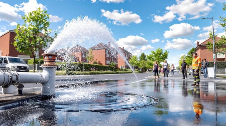 vous constatez une fuite d'eau dans la rue à cergy (val d'oise 95) ? découvrez qui contacter en urgence et les solutions proposées par 3jg pour une intervention rapide et efficace.